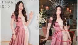 Nam Em diện váy xẻ bên mất bên còn lộ cả nội y khiến dân mạng lại vào ném đá
