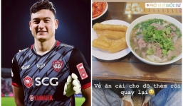 Sau trận thắng thứ 2 cùng Muangthong, Đặng Văn Lâm bất ngờ bay ngay về Việt Nam ăn món này