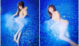 Mặc lời chê bai nhan sắc tàn tạ, Phi Thanh Vân bất ngờ đăng ảnh uốn éo trong bể bơi lộ cả phần nhạy cảm