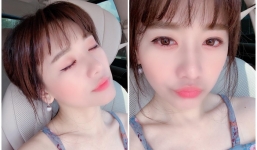 Dù đã chỉnh sửa kỹ bằng phần mềm nhưng Hari Won bị fan soi ra nếp nhăn và lỗi makeup