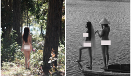 Dân mạng ném đá gay gắt bộ ảnh cặp đôi không mảnh vải che thân ở hồ Tuyền Lâm