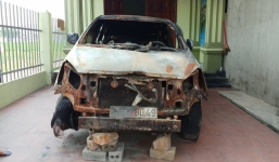 Thanh Hóa: Kẻ gian đột nhập nhà dân phóng hỏa đốt xe ô tô