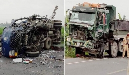 Hà Nam: Xe tải chở gà đấu đầu với xe ben, tài xế tử vong tại chỗ