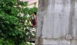 Chủ quán thịt chó nghi 'ngáo đá', ôm gà leo lên nóc nhà nhảy múa