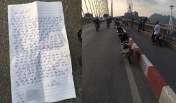 Cô gái nhảy cầu Bãi Cháy tự tử để lại thư tuyệt mệnh: 'Hãy chôn hài cốt con nằm cạnh mẹ'