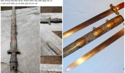 Thanh niên đào được thanh kiếm cổ dưới móng nhà, bất ngờ có người trả hẳn 17 tỷ
