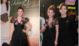 Thu Thủy được 'phi công' kém 10 tuổi tháp tùng đi dự sự kiện điện ảnh