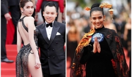 Giữa tâm bão Ngọc Trinh hở bạo, Trương Thị May mặc kín như bưng tại Cannes