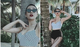 Phương Oanh lại ‘đốt mắt’ khán giả với body nóng bỏng nhưng tự nhận mình là bà thím