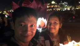 Vợ Tiến Đạt lộ thân hình phát tướng sau khi thông báo đã mang thai