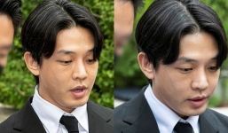 Ảnh đế Yoo Ah In lộ tóc bạc trắng đầu, bị ném chai nhựa vào người sau khi được thả khỏi trại tạm giam