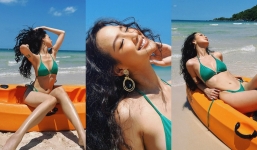 Hoa hậu 'khủng long' Bảo Ngọc khoe body quyến rũ hậu công khai trình độ học vấn