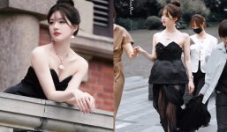 Hậu lùm xùm mượn váy, Triệu Lộ Tư lại gây sốt với tạo hình 'thiên nga đen' xinh ngỡ ngàng