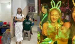 Hết đi tông lào ăn bánh xèo, mỹ nhân SNSD lại 'cạn ly' với fan ở quán bia hơi vỉa hè Việt Nam
