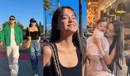 Phạm Quỳnh Anh vi vu trời Tây, vóc dáng sau khi sinh con thứ 3 'hết nước chấm'