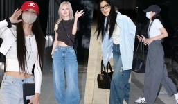 Lộ diện những hình ảnh đầu tiên của BLACKPINK tại sân bay trên đường sang Việt Nam