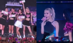 Concert BLACKPINK ngày 2: Lisa vén tóc mái 10 tỷ tại Mỹ Đình, hôn má Rosé cực 'nuột', ai cũng xinh hết nấc