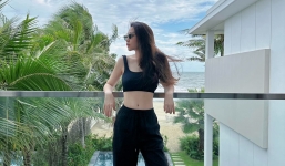 Mẹ bỉm Đàm Thu Trang khoe body thon gọn như thời con gái, Cường Đô La lập tức bình luận chú ý