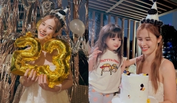 Đông Nhi khoe ảnh đón sinh nhật tuổi mới nhưng lại bị nhóc tỳ Winnie chiếm hết spotlight