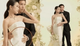 Doãn Hải My lộ vòng 2 to bất thường, Đoàn Văn Hậu liên tục dùng tay che bụng vợ dấy nghi vấn có 'tin vui'