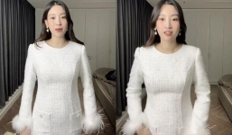 Lộ vóc dáng mũm mĩm trên livestream, Đỗ Mỹ Linh vẫn khiến dân tình trầm trồ bởi nhan sắc 'gái 1 con'
