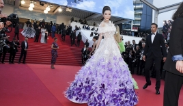 'Mợ chảnh' Lý Nhã Kỳ hóa công chúa trên thảm đỏ Cannes