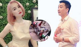 Diễn viên Hoàng Yến bị chồng cũ tung video quay lén đang đứng to tiếng ở vỉa hè