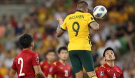 Australia vs Việt Nam (Hiệp 1): Lưới của thủ môn Tấn Trường rung lên lần thứ 2