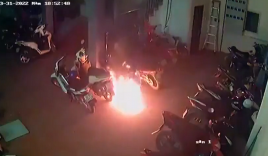 Hà Nội: Khoảnh khắc nữ nghi phạm châm lửa phóng hoả đốt nhà khiến 6 người thương vong
