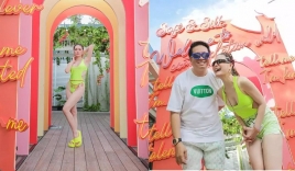 'Bung lụa' với bikini tại sinh nhật chồng, nữ đại gia quận 7 lộ góc chụp nhạy cảm hơn Ngọc Trinh