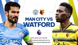 Trực tiếp Man City vs Watford, link xem trực tiếp Man City vs Watford: 21h00 23/04/2022