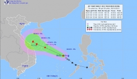 Áp thấp nhiệt đới khả năng thành bão sắp vào đất liền miền Trung