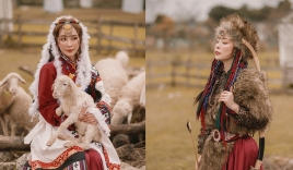 'Cá sấu chúa' Quỳnh Nga biến hóa thành gái Mông Cổ, kín đáo nhưng vẫn xinh đẹp