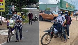Đội nắng đi bộ hơn 400 km hồi hương vì bị kẻ gian lấy chiếc xe máy, 2 anh em nhận cái kết đẹp 