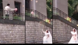 Lưu Vũ Ninh bắt được 'hoa cưới' của fan khiến netizen tan chảy