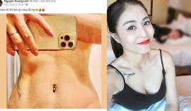 MC Hoàng Linh khoe ảnh không xiêm y, lộ hình xăm ở vị trí tế nhị