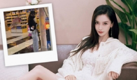 Angela Baby lộ thân hình mỏng dính khi xuất hiện cùng con trai