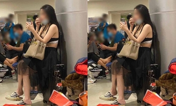Cô gái gây tranh cãi vì mặc thời trang kiệm vải đến sân bay Tân Sơn Nhất