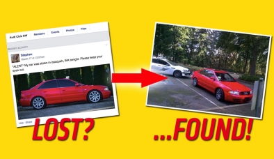 Mất xe Audi, tìm lại được nhờ cộng đồng mạng