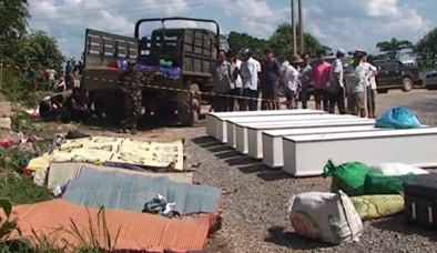 Video: Đưa thi thể nạn nhân vụ tai nạn nổ xe khách về quê nhà