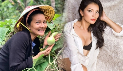 Không nhận ra 'nữ hoàng cảnh nóng' một thời Kiều Trinh hậu về quê làm nông dân