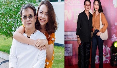 Hiếm hoi xuất hiện bên chồng, vợ kém 44 tuổi của nhạc sĩ Đức Huy khoe nhan sắc bất ngờ