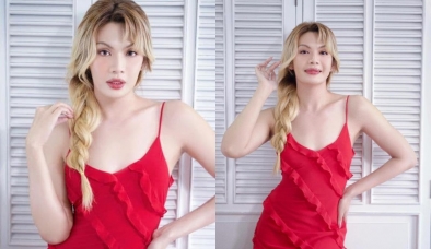 Đào Bá Lộc diện váy hai dây trễ nải khoe body 'mình hạc xương mai'