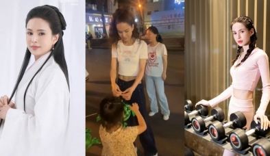 Nhan sắc đáng ngưỡng mộ của 'Tiểu Long Nữ' Lý Nhược Đồng ở tuổi 56 qua ảnh chụp lén