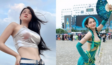 Lê Bống khoe vóc dáng nuột nà với đồ kiệm vải sau thời gian kín như bưng để làm MC