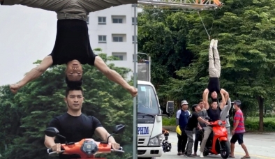 Kết quả điều tra ban đầu vụ Quốc Cơ - Quốc Nghiệp ‘chồng đầu’ lái xe máy