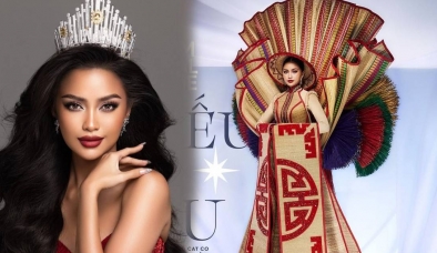 Hoa hậu Ngọc Châu được khen hết lời khi diện trang phục lấy nguồn cảm hứng từ vùng đất Cà Mau