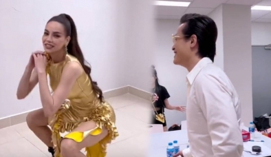 Hồ Ngọc Hà bị Hà Anh Tuấn bắt gặp hành động đầy bất ngờ ở hậu trường