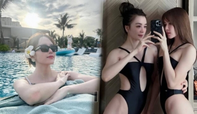 Thiều Bảo Trâm tiếp tục khoe dáng với đồ bơi, sắc vóc khiến dân tình xuýt xoa