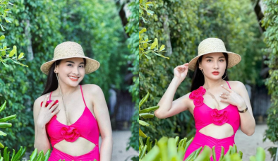 Diễn viên Bảo Thanh khoe ảnh diện bikini, đường cong khiến chị em ao ước